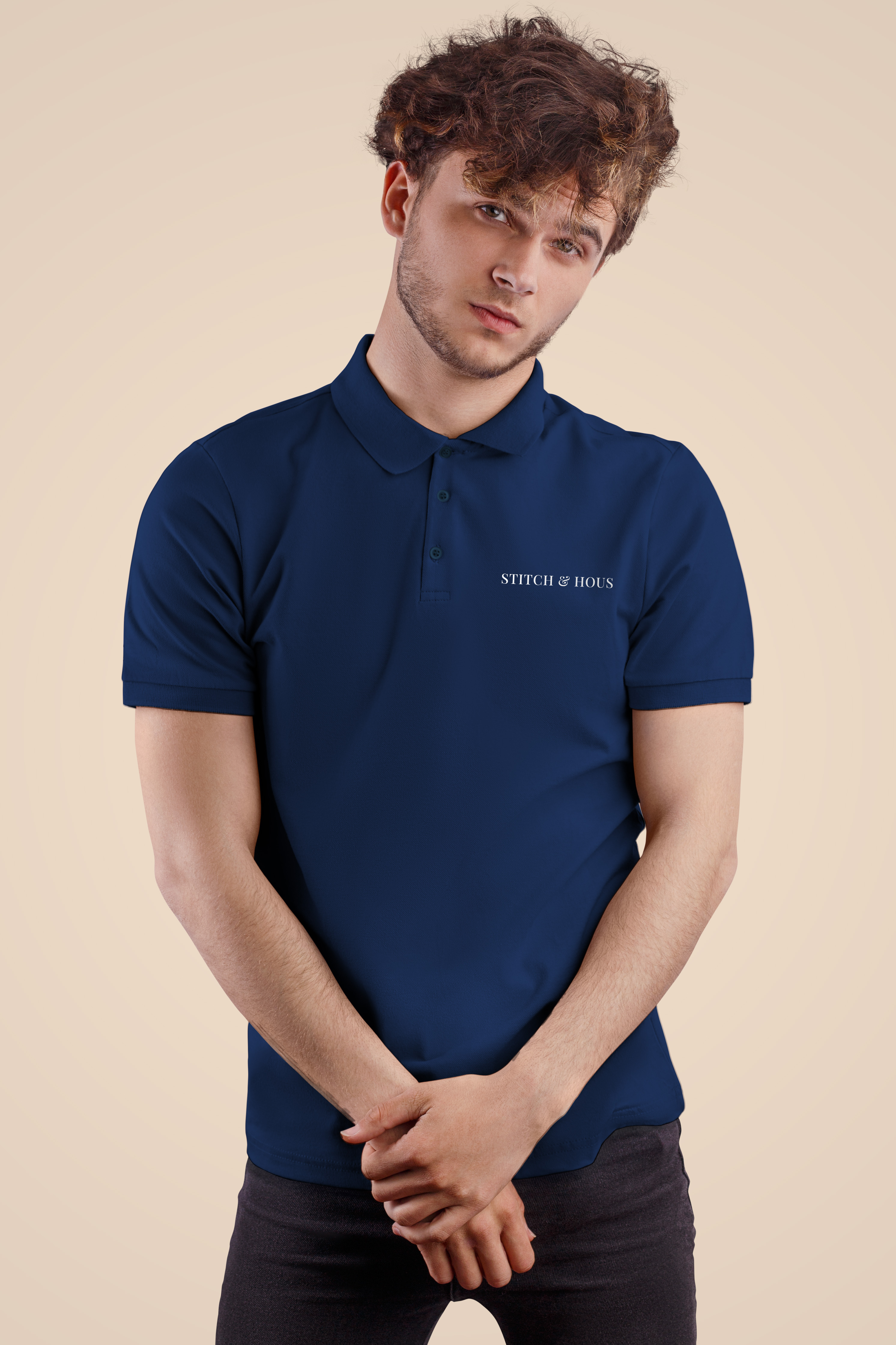 Stitch & Hous: Signature Navy Polo